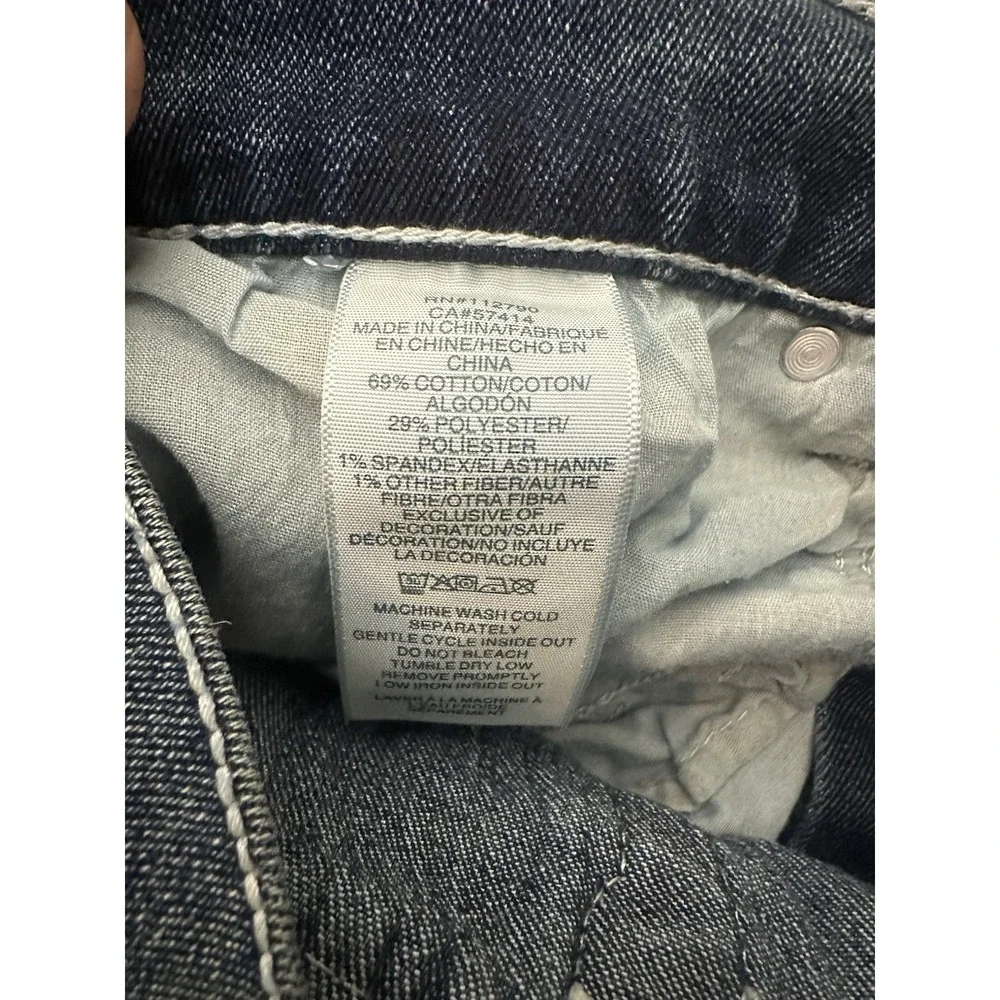 True Religion Ricky Flap Mens 34x28 Jeans Thick Stitches Jeans Relaxed Straight